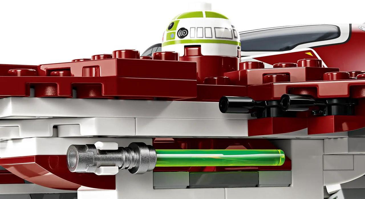 Alt view image 5 of 5 - international version star wars Series 75401 Ahsoka's Jedi Interceptor Number of parts 290 Suitable for age 8+ toy building blocks