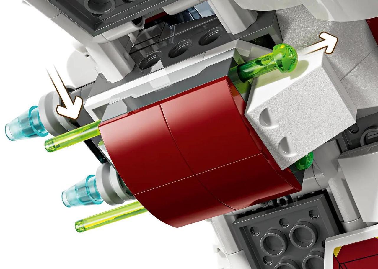 Alt view image 4 of 5 - international version star wars Series 75401 Ahsoka's Jedi Interceptor Number of parts 290 Suitable for age 8+ toy building blocks