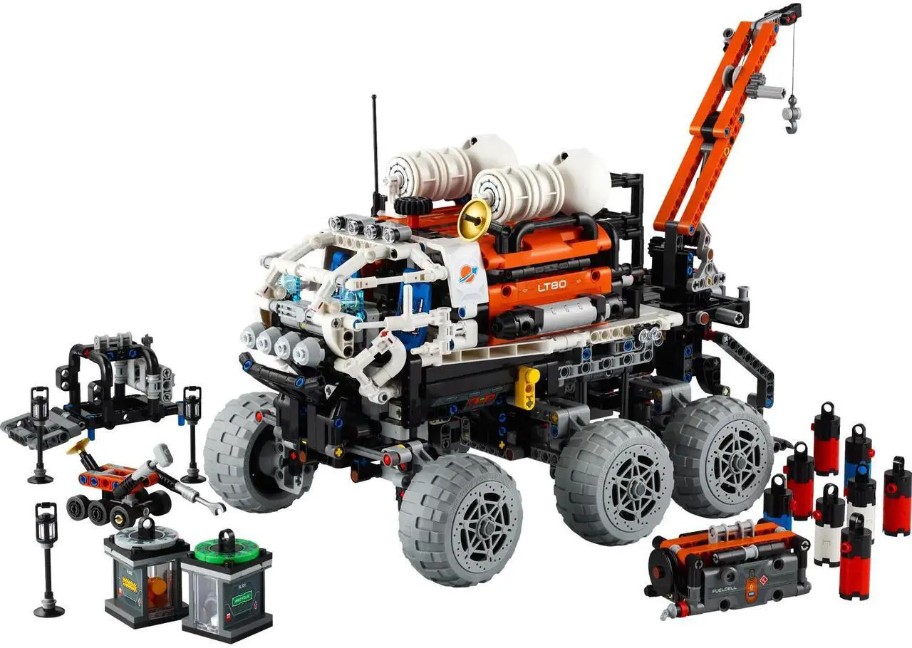 Main image of international version TECHHNIC Series 42180 Mars Crew Exploration Rover Number of parts 1599 Suitable for age 11+ toy building blocks