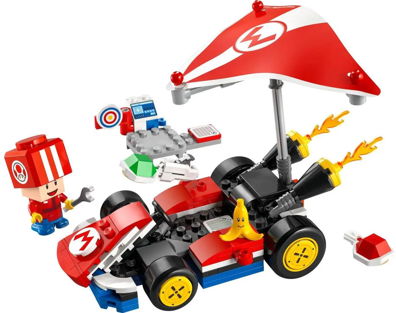 Main image of international version super mario Series 72032 Mario Kart  Standard Kart Number of parts 174 Suitable for age 7+ toy building blocks