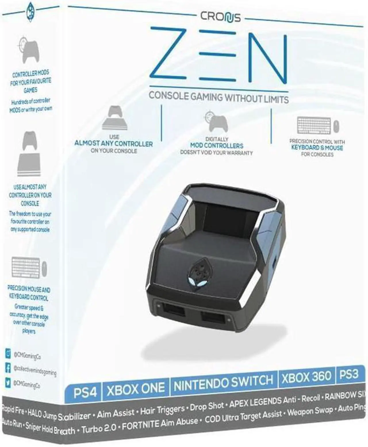 Main image of Kemai 2 (CronusZen)PS4 XBOX1 NS all wired wireless controller converter Cronus Zen