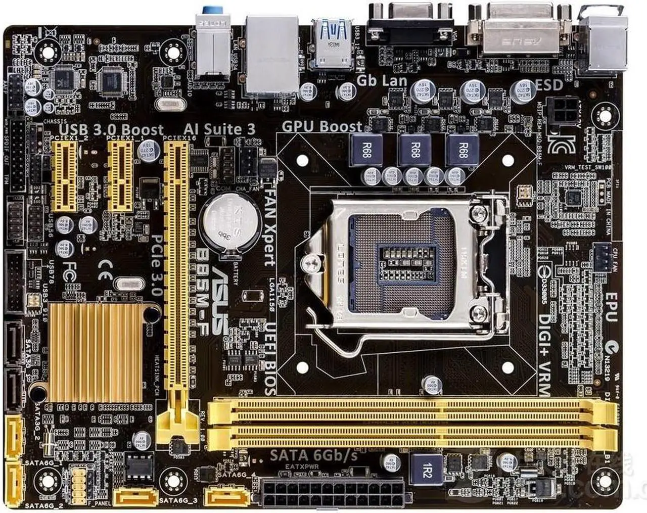 Main image of B85M-F LGA 1150 ddr3 motherboard,Applicable to computer assembly