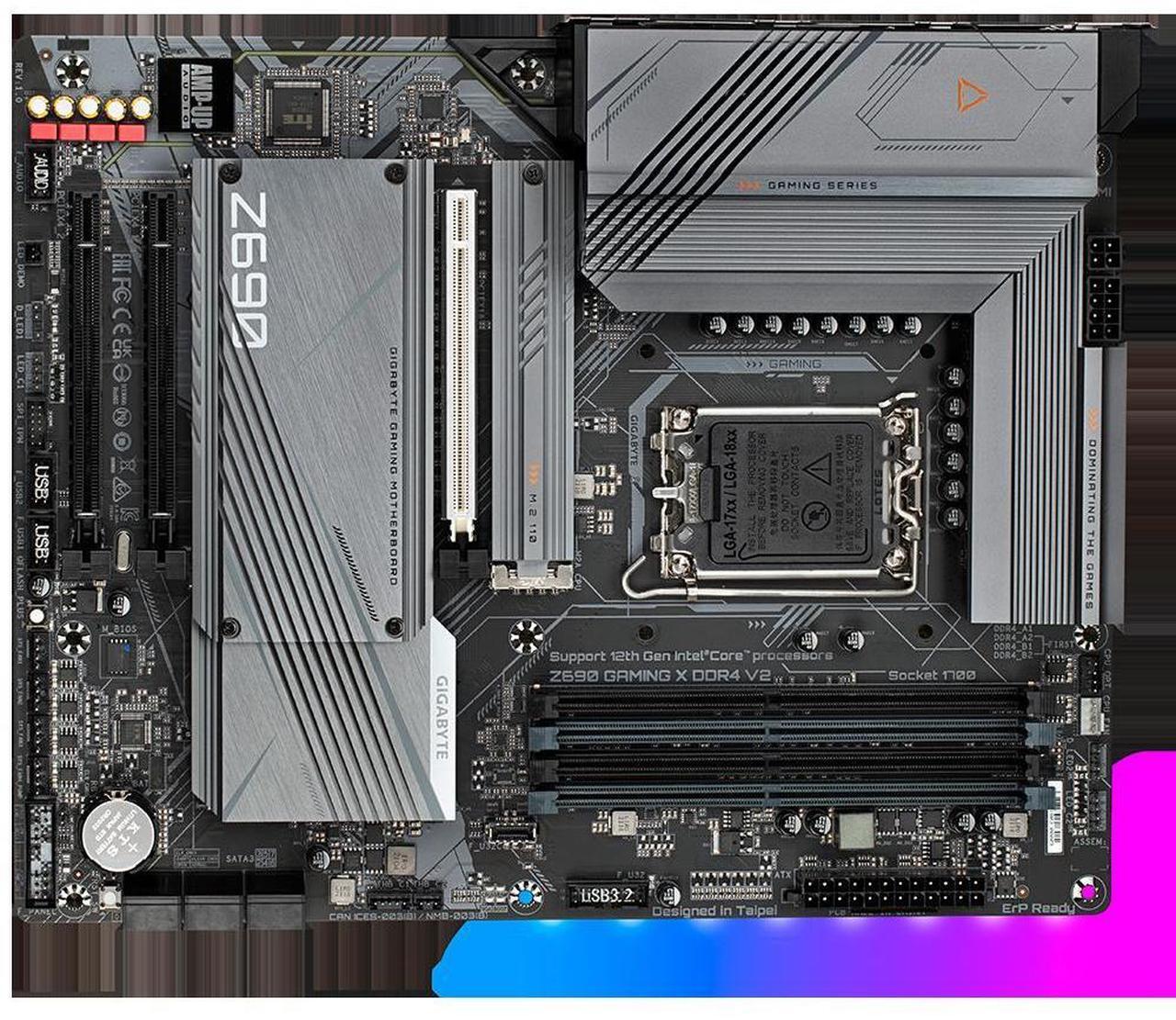 Main image of GIGABYTE Z690 GAMING X DDR4 V2 LGA 1700 Intel Z690 DDR4 128GB ATX