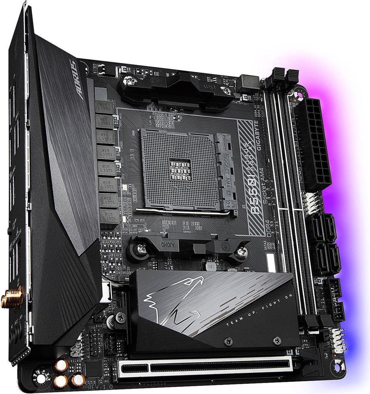 Alt view image 2 of 5 - GIGABYTE B550I PRO AX Socket AM4 AMD B550 DDR4 64GB Mini-ITX