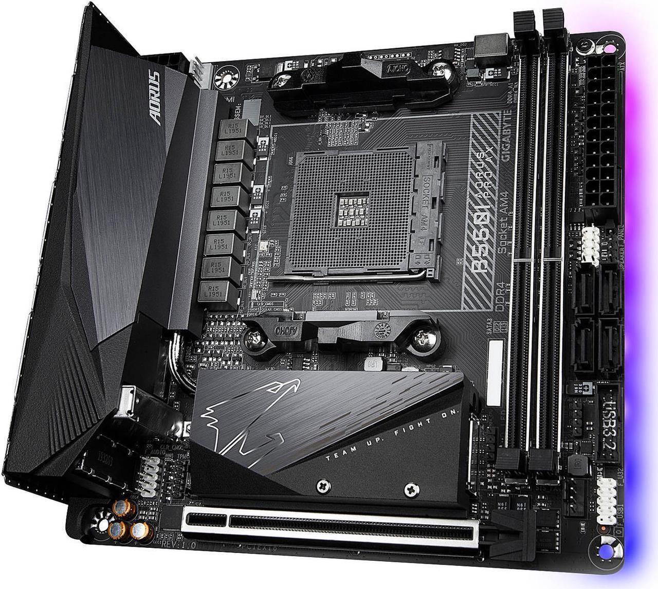 Alt view image 4 of 5 - GIGABYTE B550I PRO AX Socket AM4 AMD B550 DDR4 64GB Mini-ITX