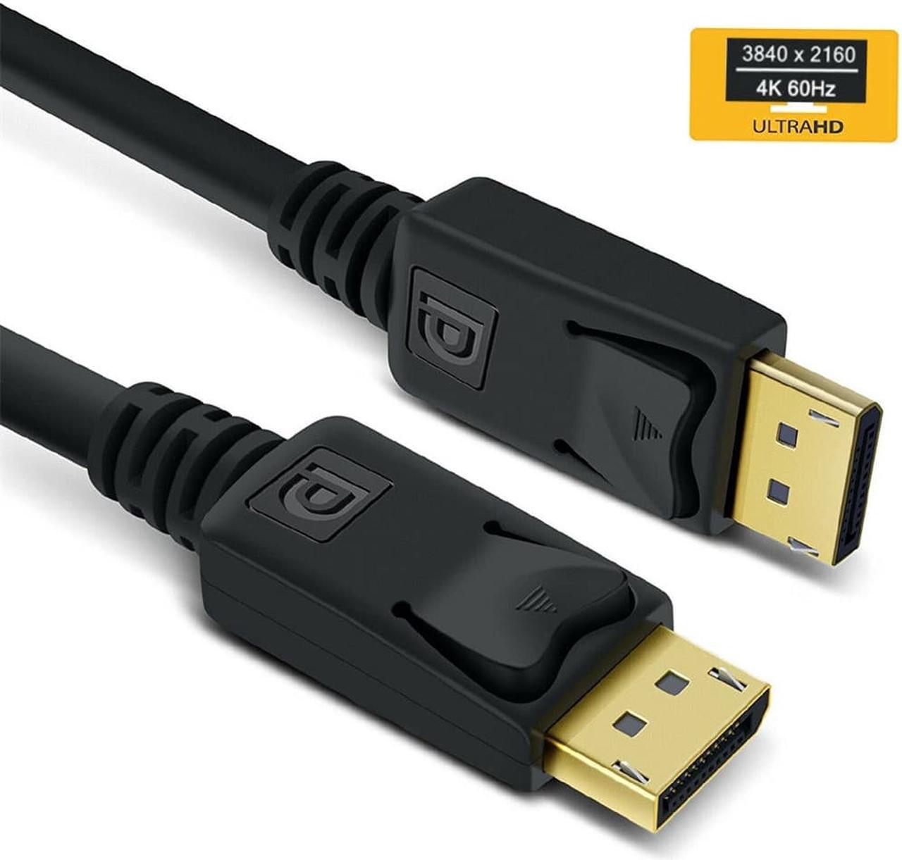 Alt view image 2 of 5 - Lanhui DisplayPort to DisplayPort DP to DP Cable 4K 60Hz High Speed UHD Video HD 10FT
