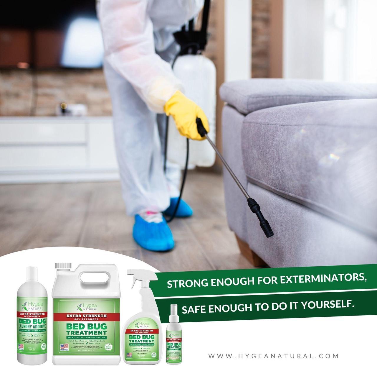 Alt view image 3 of 6 - Bed Bugs and Mites Extra Strength Laundry Additive by Hygea Natural - Odorless, Non Toxic, Safe for children and pets- use on all laundry safe items
