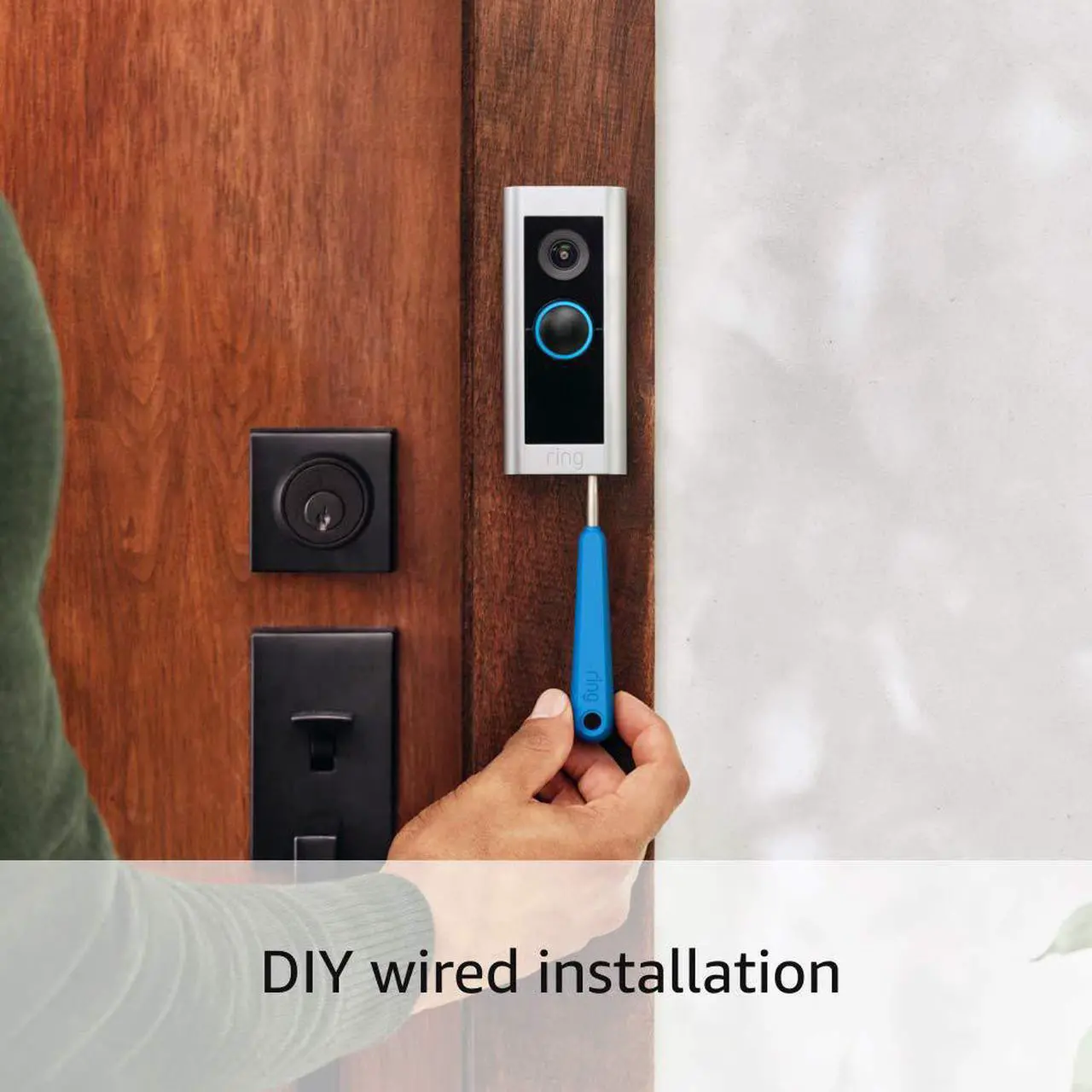 Alt view image 12 of 20 - Ring Wired Video Doorbell Pro, Smart WiFi Video Doorbell Wired - Satin Nickel