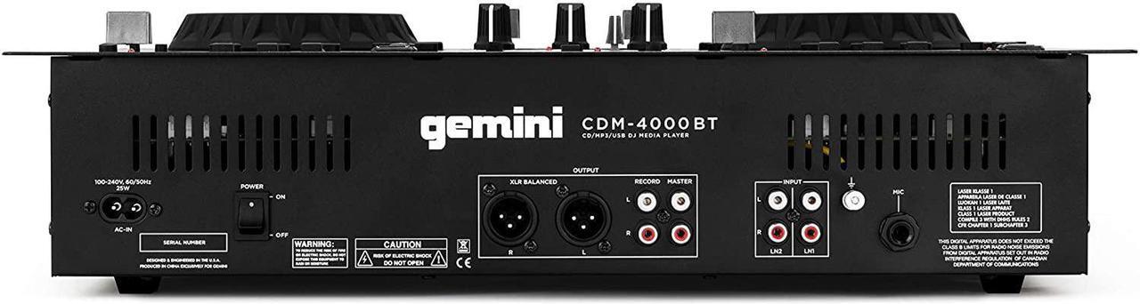 Alt view image 3 of 20 - Gemini Sound Pro StandAlone DJ Dual Deck Media Player Mixer