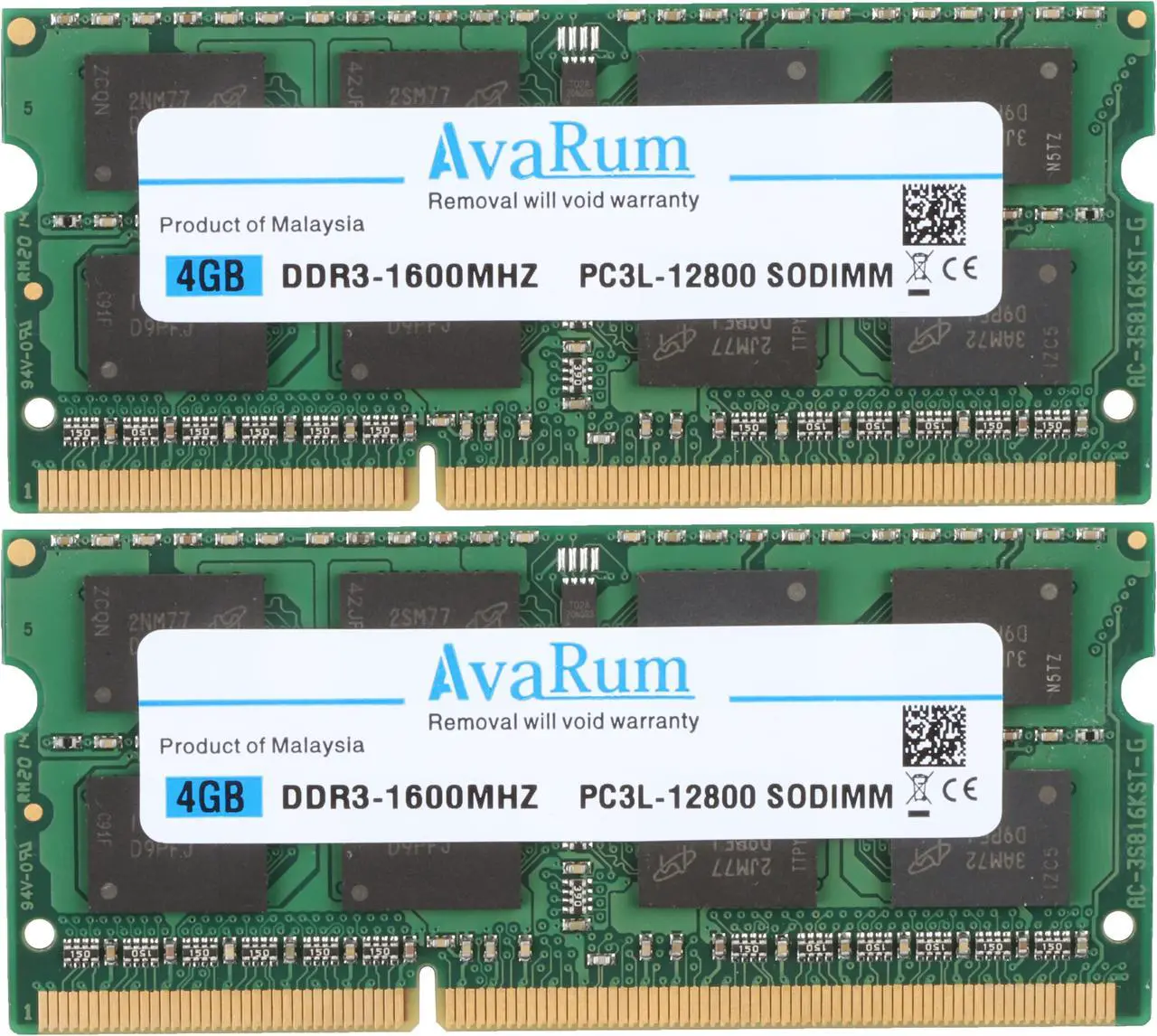 Main image of Avarum Ram 8GB Kit (2 x 4GB) DDR3L-1600 SODIMM 2Rx8 Memory for ASUS Tower PCs