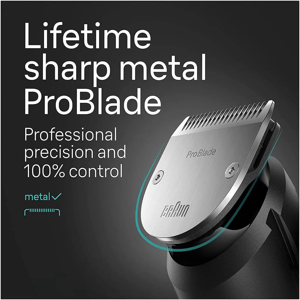 Alt view image 6 of 7 - Braun All-in-One Style Kit Series 7 7440, 12-in-1 Trimmer for Men with Beard Trimmer, Body Trimmer for Manscaping, Hair Clippers & More, Brauns Sharpest Blade, 40 Length Settings, Waterproof