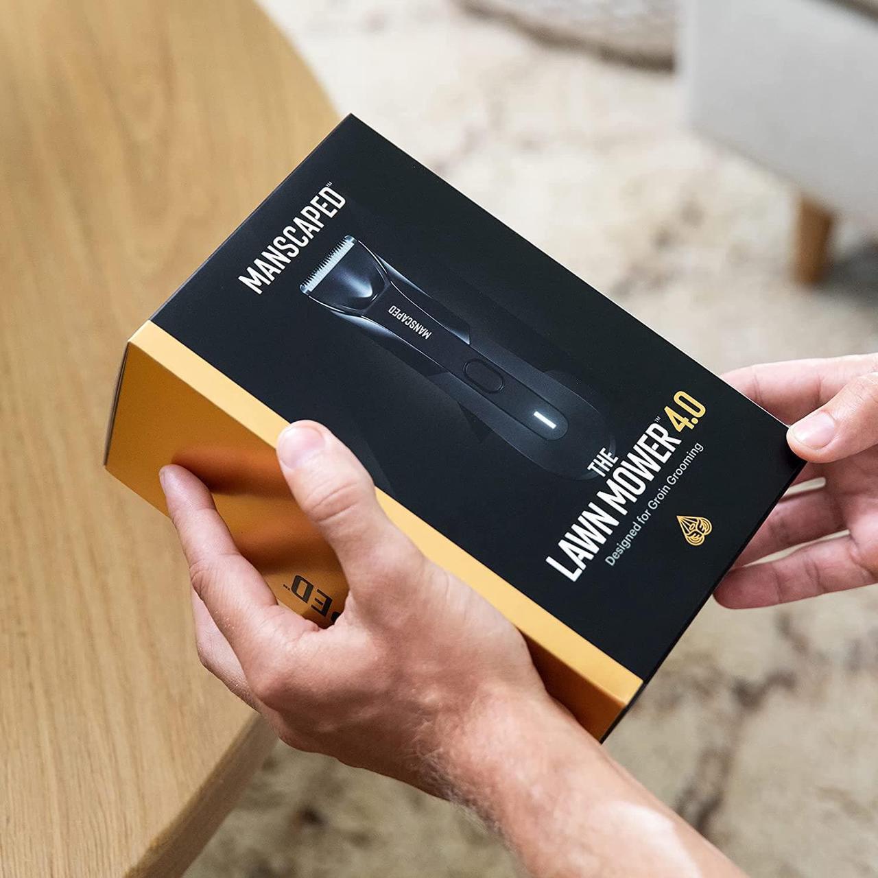 Alt view image 6 of 7 - MANSCAPED® The Lawn Mower® 4.0, Electric Groin Hair Trimmer, Replaceable SkinSafe® Ceramic Blade Heads, Waterproof Wet/Dry Clippers, Rechargeable, Wireless Charging, Male Hygiene Grooming Razor
