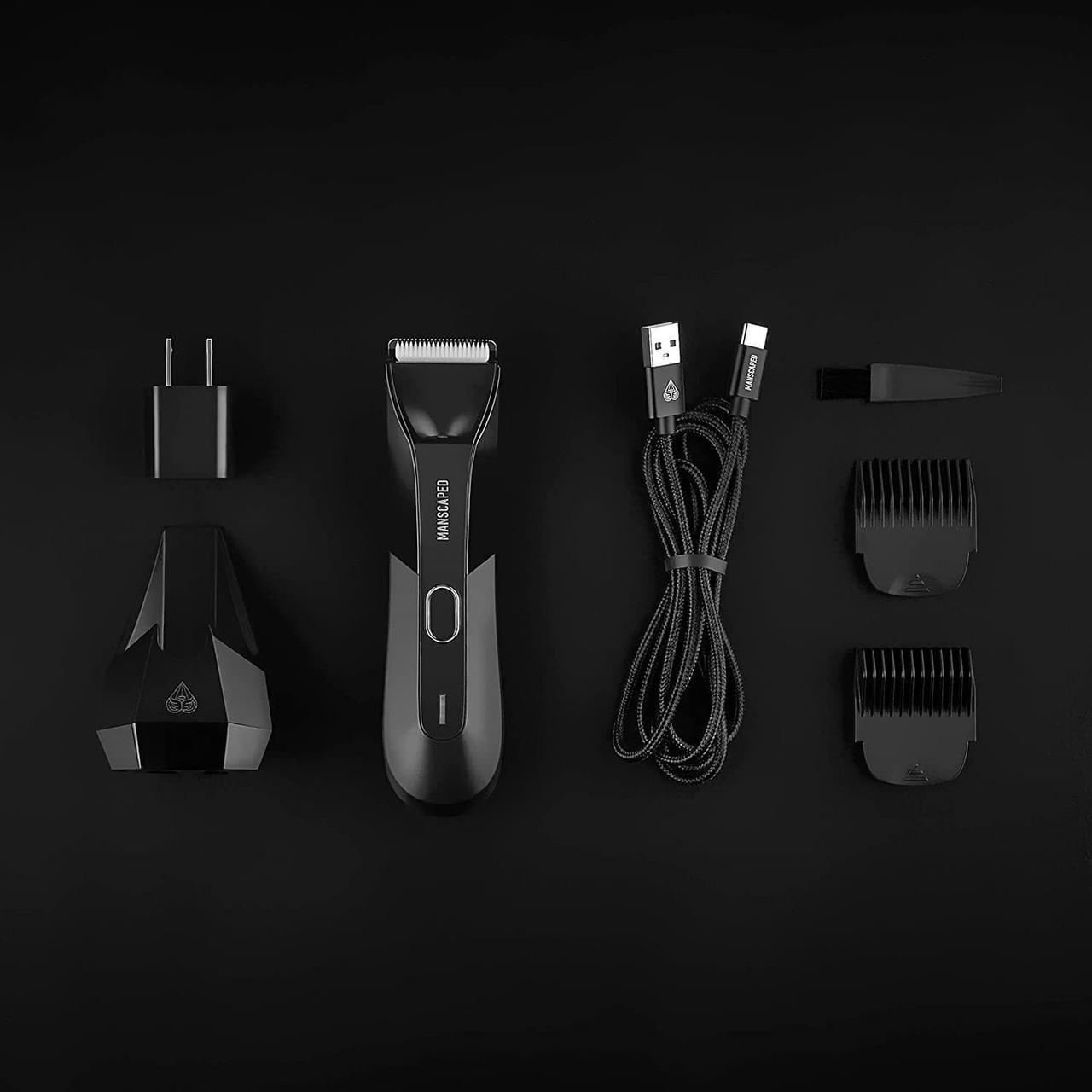 Alt view image 4 of 7 - MANSCAPED® The Lawn Mower® 4.0, Electric Groin Hair Trimmer, Replaceable SkinSafe® Ceramic Blade Heads, Waterproof Wet/Dry Clippers, Rechargeable, Wireless Charging, Male Hygiene Grooming Razor