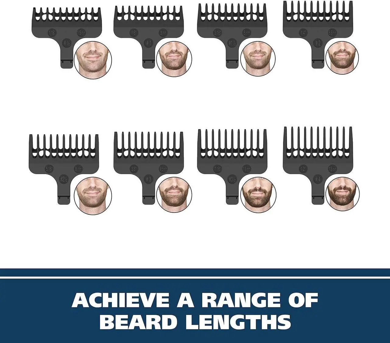 Alt view image 6 of 7 - Wahl Aqua Blade® Rechargeable Wet/Dry Lithium-Ion Deluxe Beard Trimmer for Men - Interchangeable Heads for Detailing, Hair, Mustache and Body Grooming - Model 9899-100