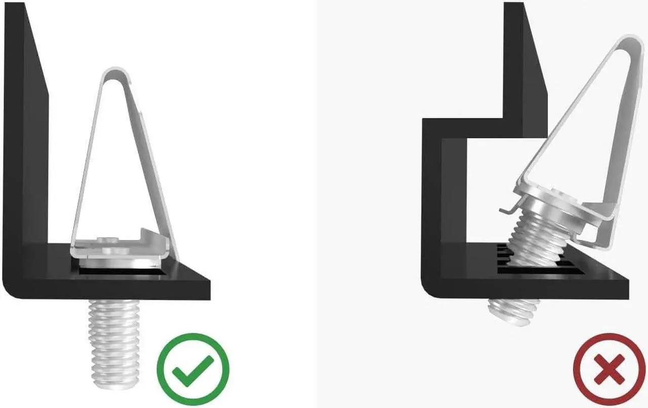 Alt view image 5 of 7 - PATCHBOX/dev/Mount - Cage Nut Alternative - Toolless Installation Device Mount Screws for Patch Panel, Computer Cabinet, Server, Network Racks - Compatible with 19 Rails, Supports 15kg - Pack of 50