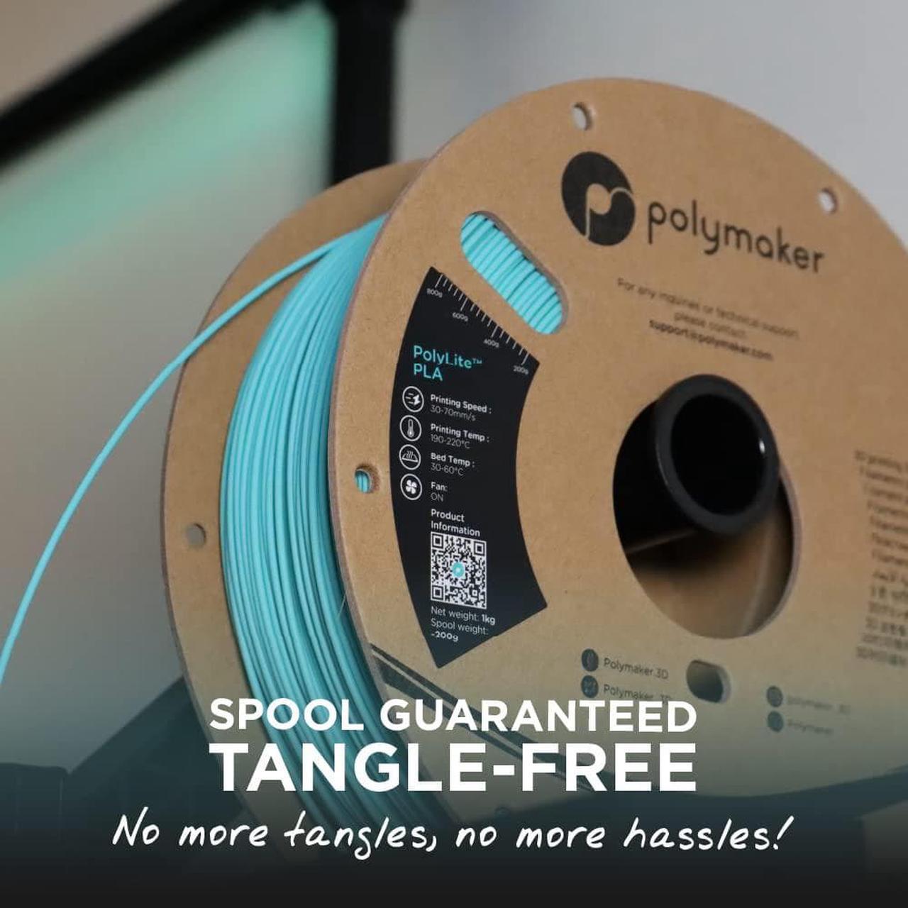 Alt view image 2 of 7 - Polymaker PLA Filament 1.75mm, Orange PLA 3D Printer Filament 1.75 1kg - PolyLite 1.75 PLA Filament Orange 3D Printing Filament, Dimensional Accuracy +/- 0.03mm, Compatible with Most 3D Printers
