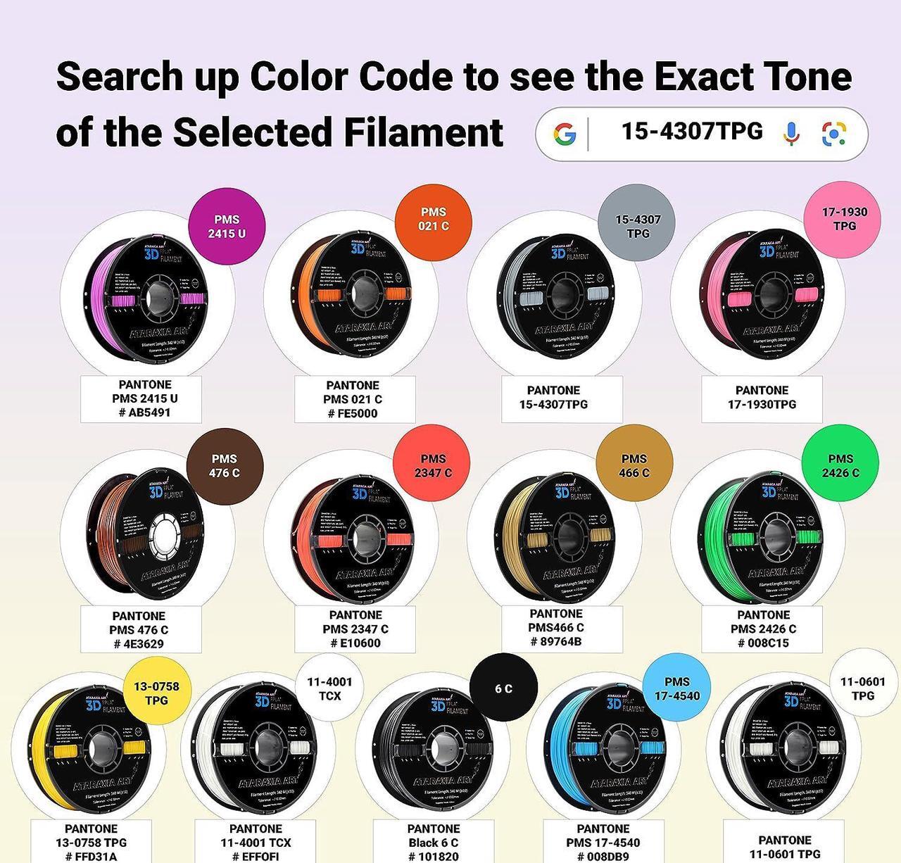 Alt view image 5 of 7 - Flexible PLA Filament 1.75mm,Flexible 3D Printer PLA 1kg/2.2lb Spool, Better Than TPU,89A Shore Hardness,Patent Formula,Compatible Bowden Extruder,with Filament Storage Bags, FPLA Black