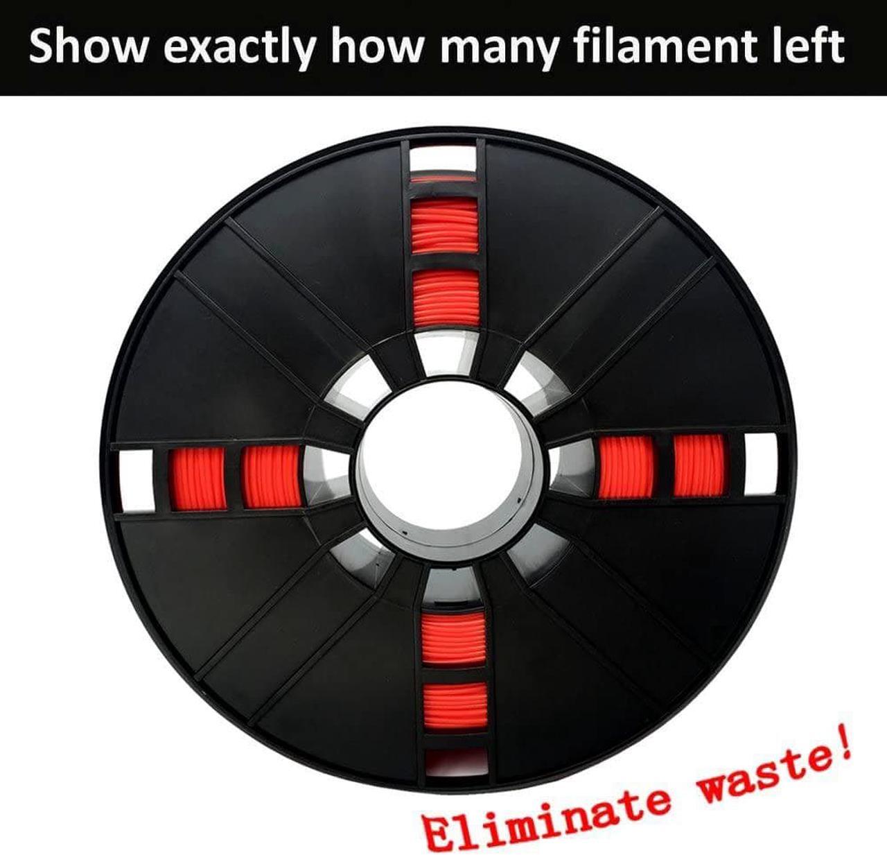 Alt view image 4 of 7 - ABS Filament 1.75mm, Red ABS 3D Printer Filament, 1kg Spool(2.2lbs), Dimensional Accuracy +/- 0.03mm, Fit FDM 3D Printers and 3D Pen