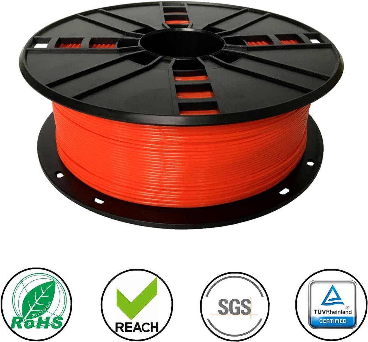 Alt view image 2 of 7 - ABS Filament 1.75mm, Red ABS 3D Printer Filament, 1kg Spool(2.2lbs), Dimensional Accuracy +/- 0.03mm, Fit FDM 3D Printers and 3D Pen