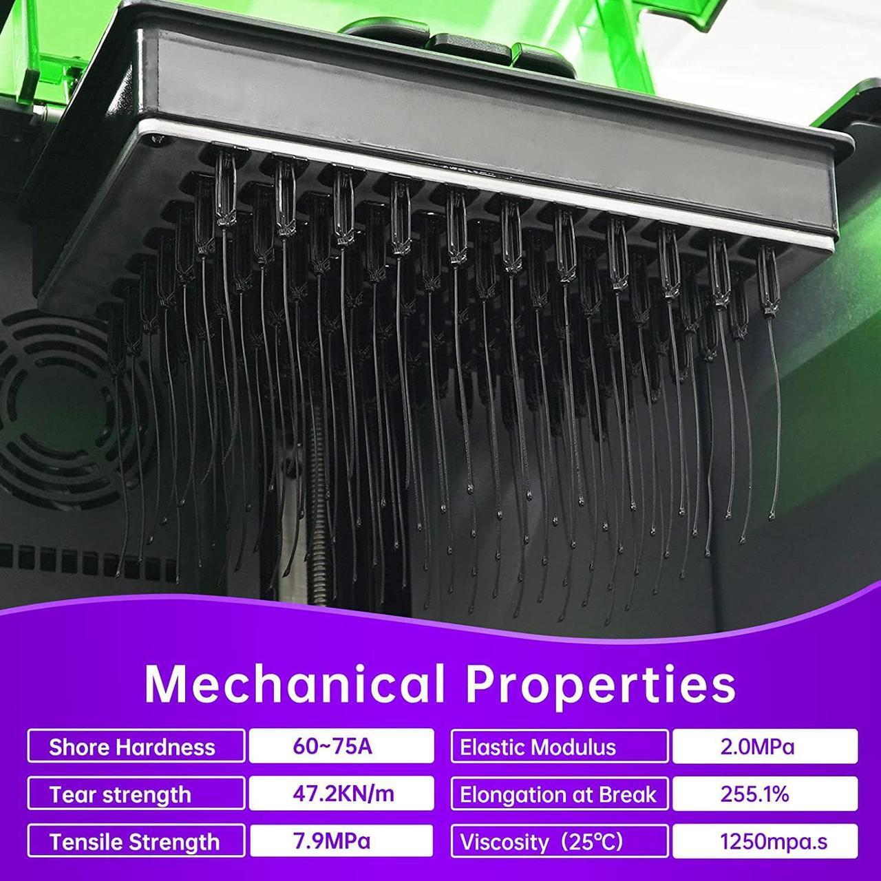 Alt view image 7 of 7 - RESIONE F69 Flexible 3D Printer Resin, 405nm UV-Curing DLP LCD MSLA Resin Rubber Like TPU Like Photopolymer Resin for LCD Printing (F69-500g)