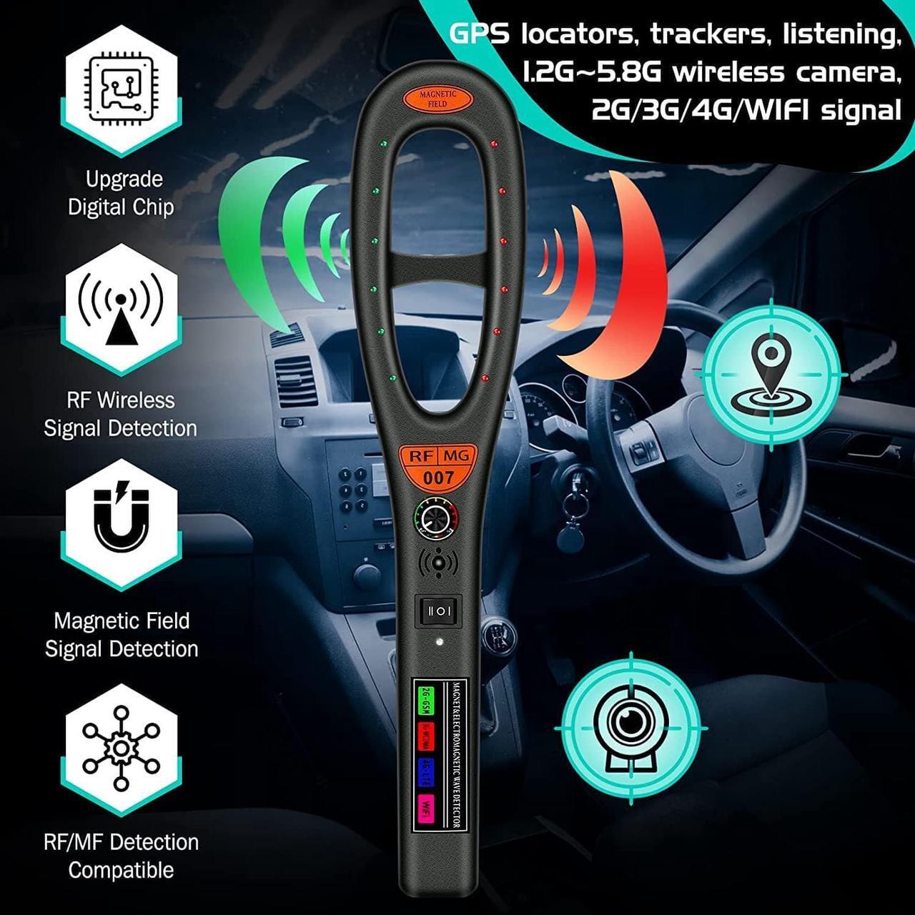 Alt view image 2 of 6 - ZTNwoo GPS Bug Detector, Anti Spy Detector for Car GPS Tracker/RF Signal, Hidden Camera Finder, Electronic Bug Sweeper for Wireless Radio Frequency (B)