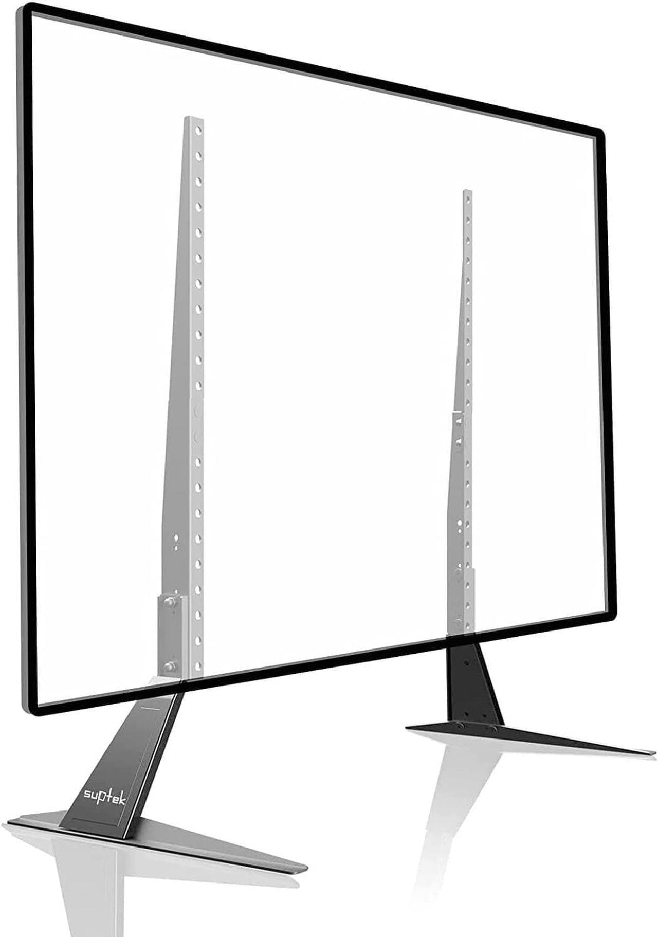 Suptek Universal TV Stand Table Top Replacement TV Legs for 22-65 inches LCD Flat&Curved Screen TV, Max VESA up to 800x400mm Support 110lbs