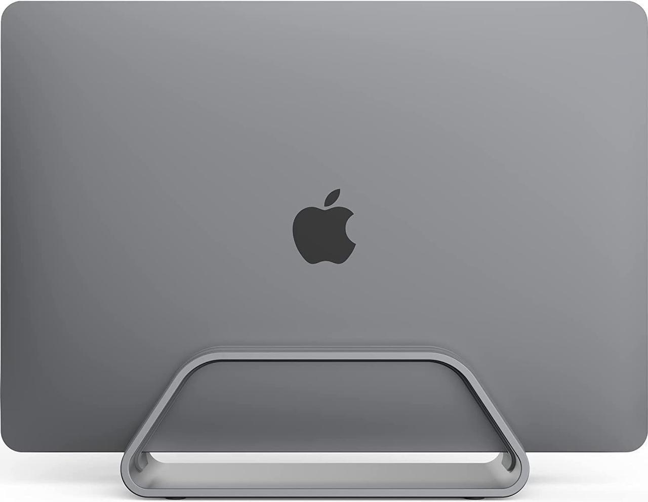 Main image of Vertical Laptop Stand for MacBook Compatible with MacBook Pro Stand MacBook Air Stand Laptop Holder for Apple Laptop Desk Stand Laptop Vertical Stand MacBook Stand in Space Gray