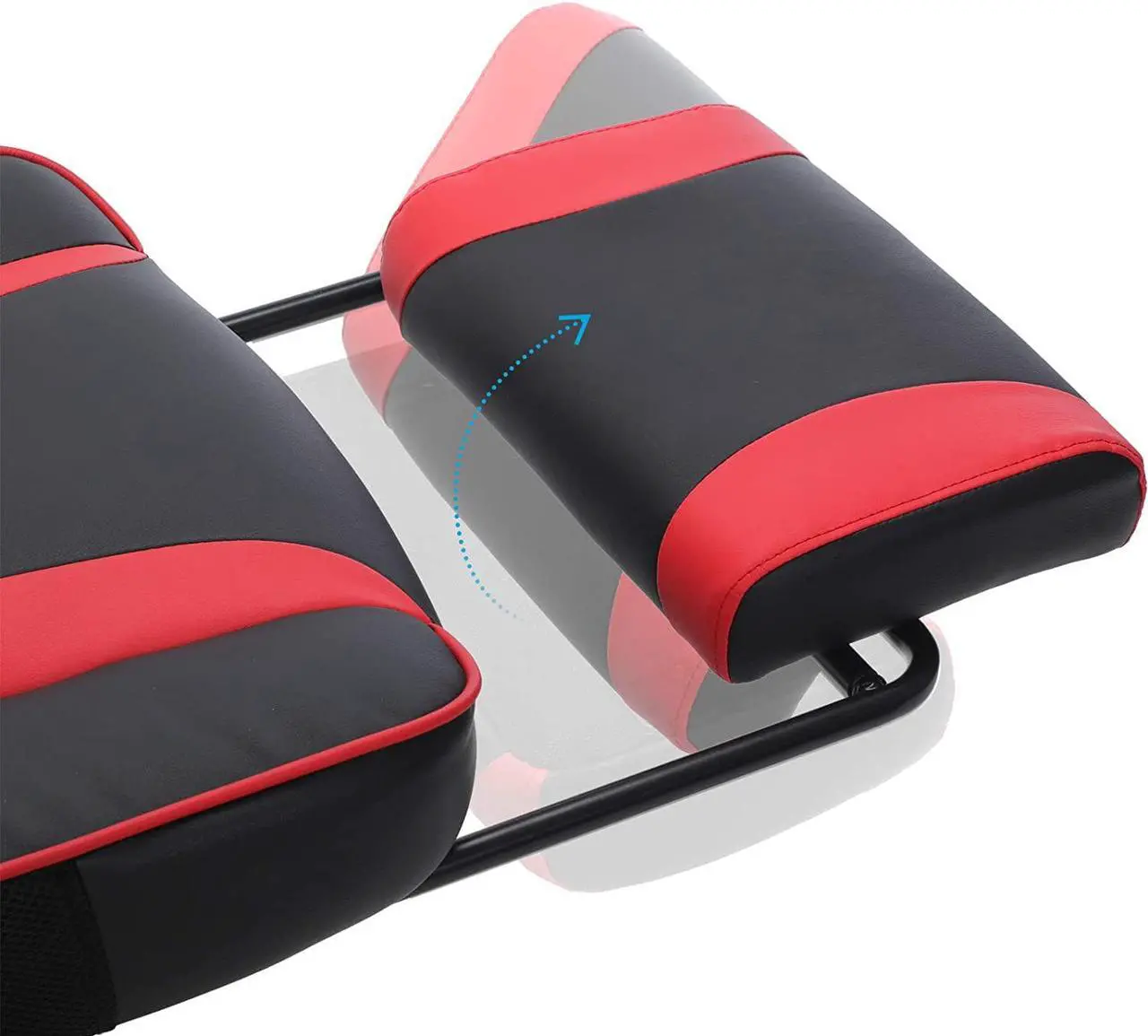 Alt view image 7 of 7 - SONGMICS Racing Gaming Chair, Adjustable Ergonomic Office Chair with Footrest, Tilt Mechanism, Lumbar Support, 330 lb Load, Black and Red UOBG073B01