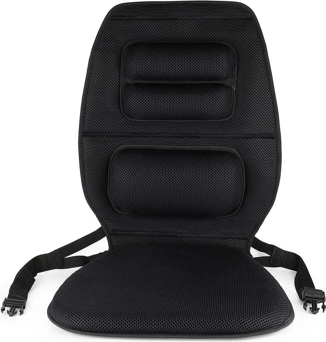 Alt view image 6 of 7 - FOMI Premium Gel Cushion and Firm Back Support | Seat Cushion Pad and Upper Lower Thoracic and Lumbar Pillow for Car, Office Chair | Pressure Sore, Coccyx Pain Relief | Posture Aid (Grid Gel)