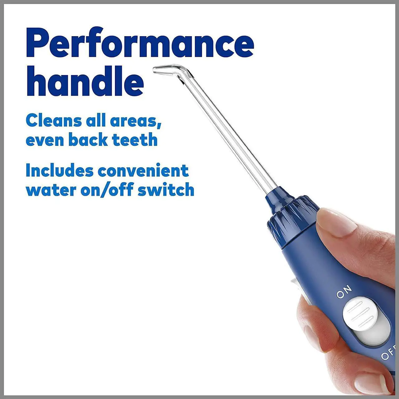 Alt view image 7 of 7 - Waterpik Aquarius Water Flosser Professional For Teeth, Gums, Braces, Dental Care, Electric Power With 10 Settings, 7 Tips For Multiple Users And Needs, ADA Accepted, Blue WP-663