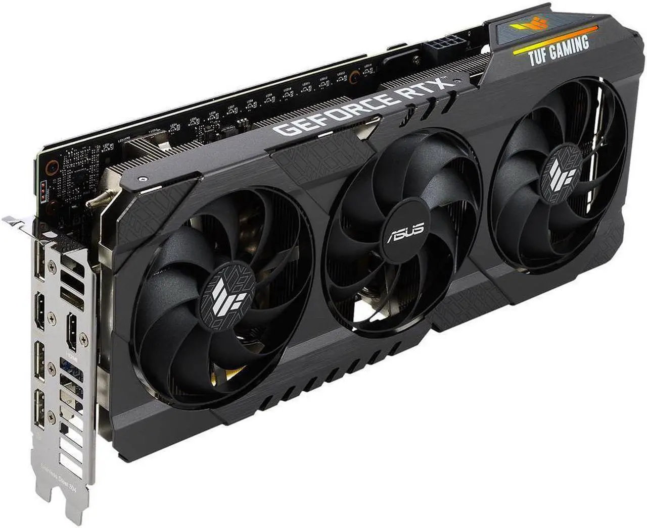 Alt view image 4 of 7 - ASUS TUF GeForce RTX 3060 Ti O8G V2 GAMING Edition 8GB GDDR6 PCI Express 4.0 Video Card TUF-RTX3060TI-O8G-V2-GAMING (LHR)