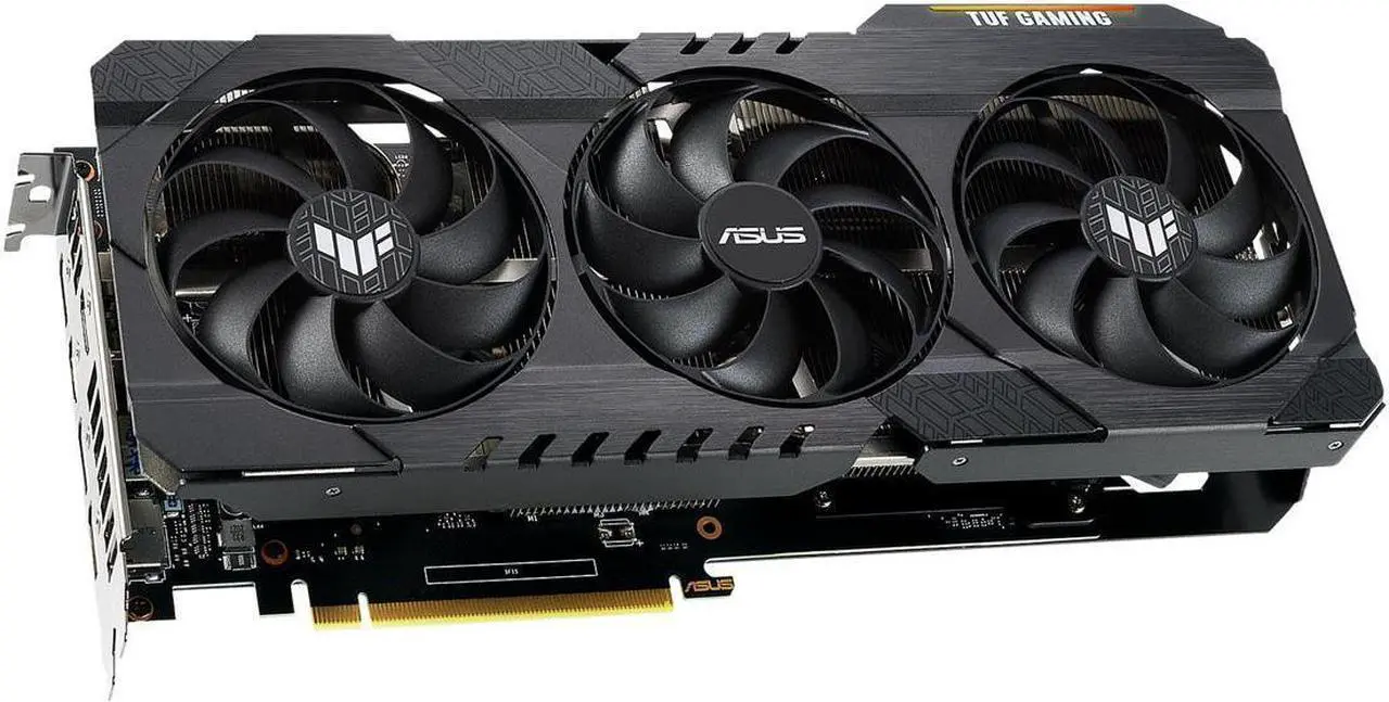 Alt view image 2 of 7 - ASUS TUF GeForce RTX 3060 Ti O8G V2 GAMING Edition 8GB GDDR6 PCI Express 4.0 Video Card TUF-RTX3060TI-O8G-V2-GAMING (LHR)