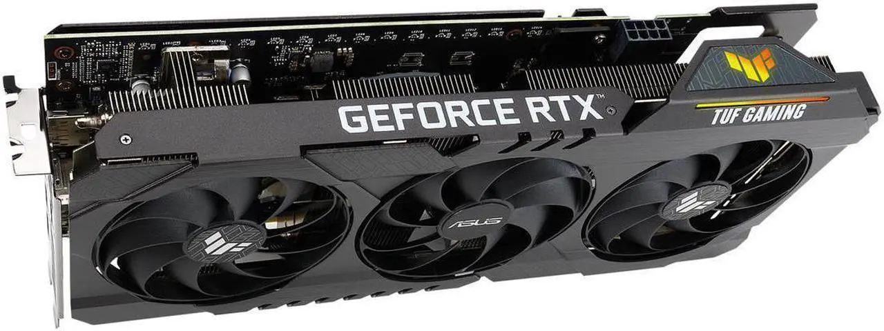 Alt view image 7 of 7 - ASUS TUF GeForce RTX 3060 Ti O8G V2 GAMING Edition 8GB GDDR6 PCI Express 4.0 Video Card TUF-RTX3060TI-O8G-V2-GAMING (LHR)