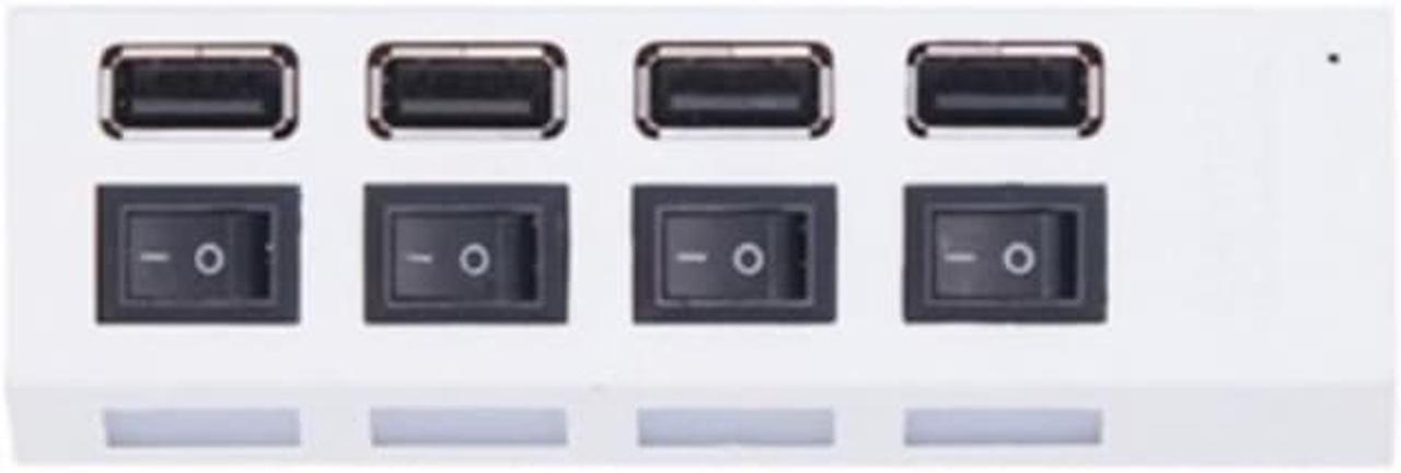 Alt view image 6 of 6 - RYRA High Speed 4/7 Ports USB HUB 2.0 Adapter Expander Multi USB Splitter Multiple Extender With Switch 30CM Cable For PC Laptop Color: orange (black 7port USB2.0)