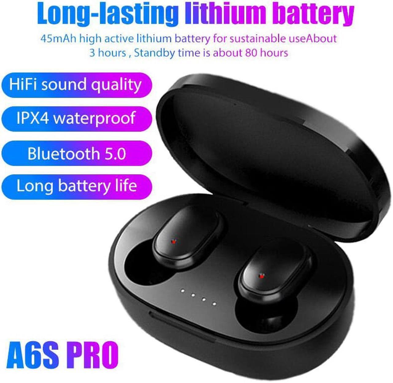 Original A6S  Headset Wireless Earphones Bluetooth Headphones Sport Stereo Fone Bluetooth Earbuds for  Huawei iPhone color:green