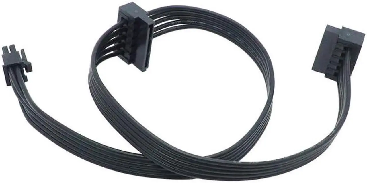 Main image of 1pcs Mini 6 Pin to 2 SATA 15PIn Power Supply Cable for D-ell Vostro 3070 3670(45cm)