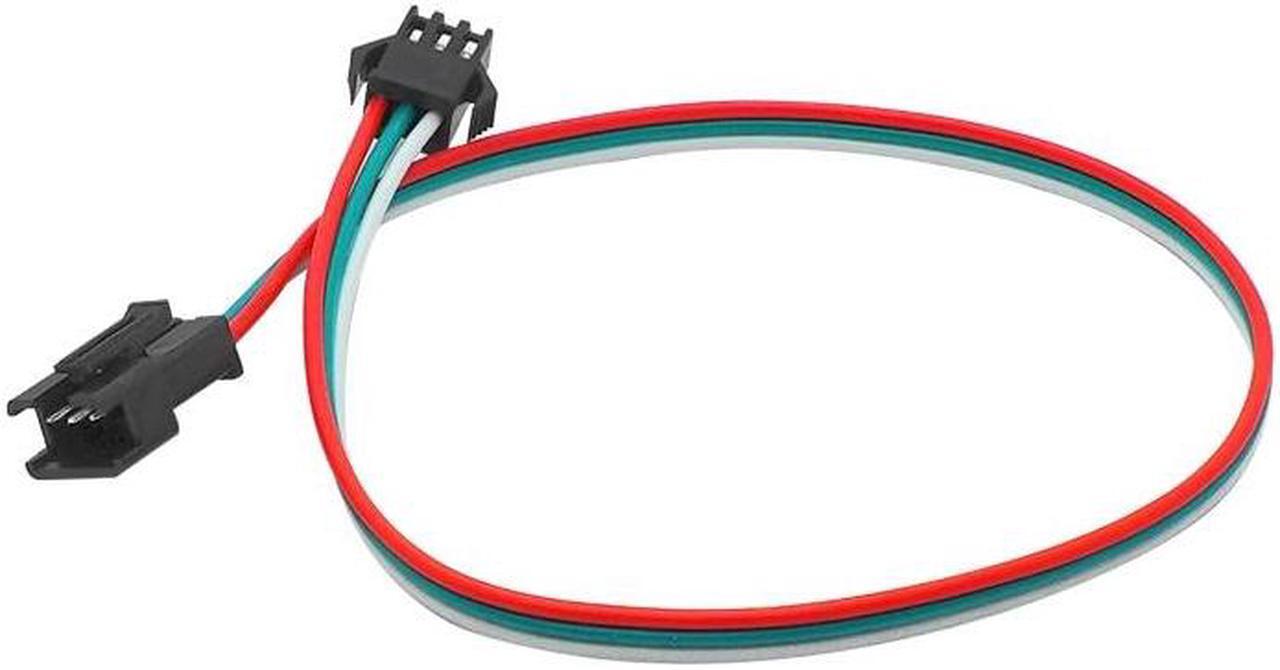 Main image of 1pcs 5V 3 pin Connector Extension Splitter Cable Male to Female Plug Wire for WS2812 WS2812B WS2813 LED Strip Light(1M)