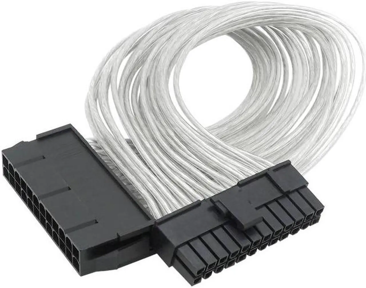 Alt view image 3 of 6 - 2pcs High quality Tin plating Copper Wire 24P ATX Power Supply Adapter Cable Connector 24pin extension cord 30cm