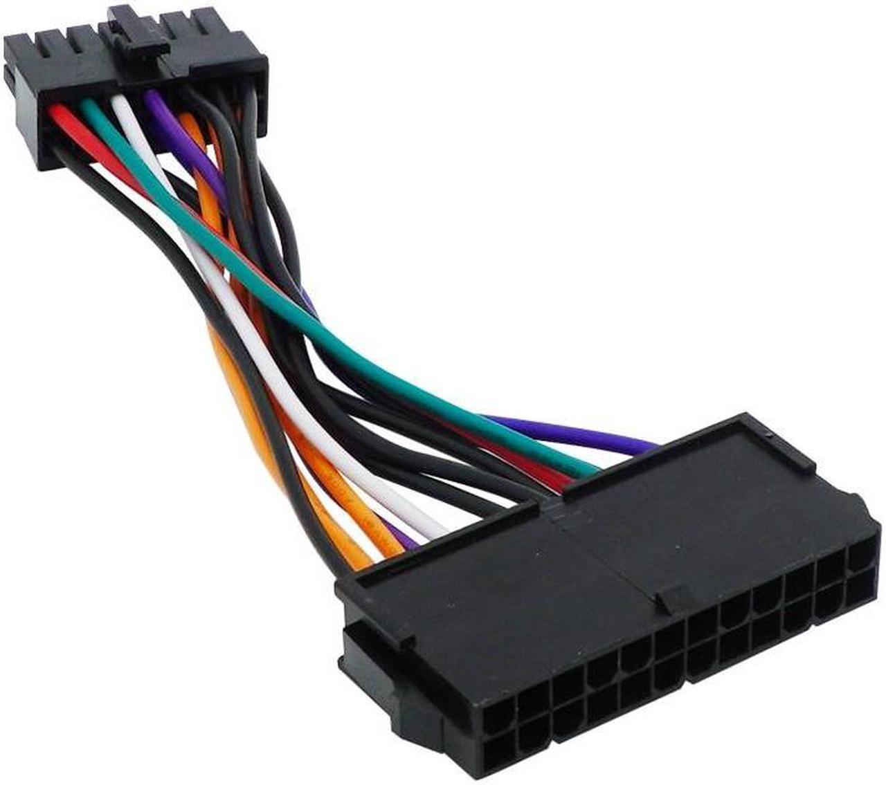 Alt view image 2 of 3 - PC ATX 24 Pin TO 14 Pin Power Supply Cable 18AWG Wire For L-enovo Q77 B75 A75 Q75 H81 Motherboard Mainboard