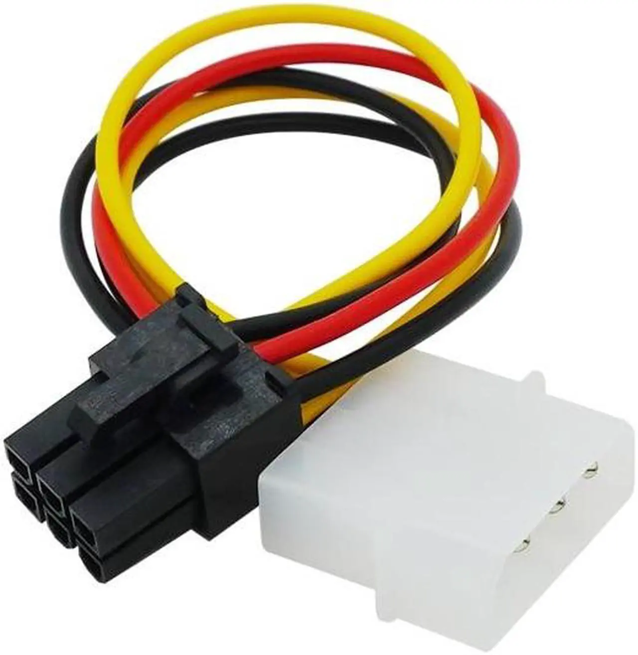 Main image of 1PCS 4 Pin M-olex to 6 Pin PCI-Express PCIE Video Card Power Converter Adapter Cable PC Computer Accessories