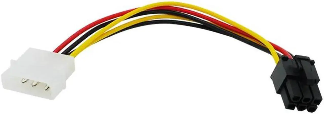 Alt view image 4 of 4 - 1PCS 4 Pin M-olex to 6 Pin PCI-Express PCIE Video Card Power Converter Adapter Cable PC Computer Accessories