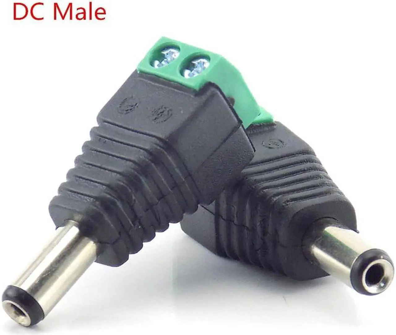Alt view image 4 of 6 - 12V DC Male DC Female Plug BNC Male Connector Plug CCTV DC Power Cable 2.1 x 5.5mm BNC Adapter for Led Strip Light 1/2/10pcs(2pcs DC Male)