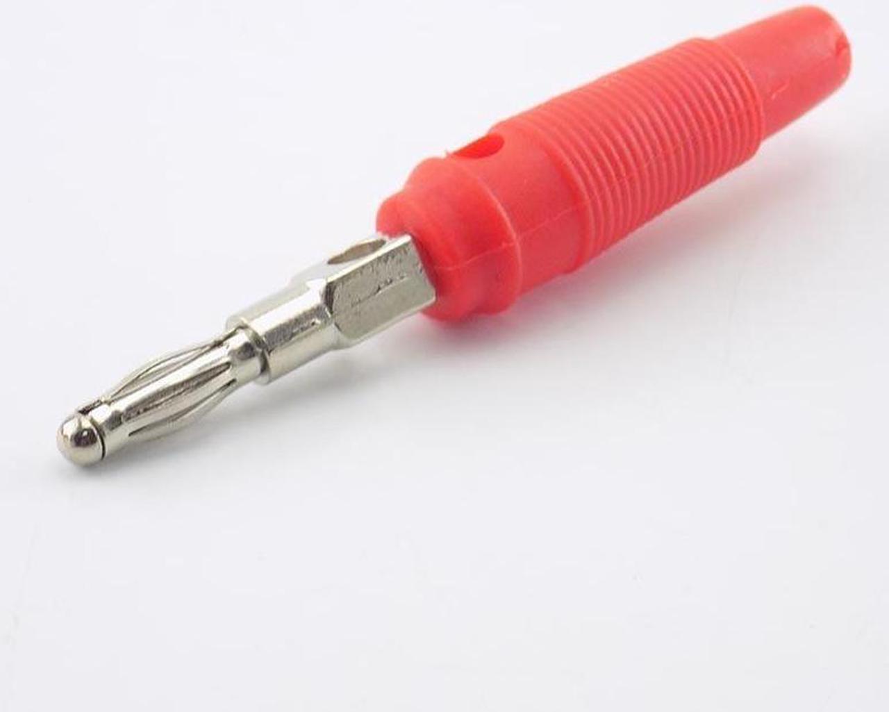 Alt view image 5 of 6 - 2pcs 4mm Banana Plug Audio Connectors Binding Post 4mm Banana Jack Plug For Cable Terminals DIY Connectors(black 2pcs)
