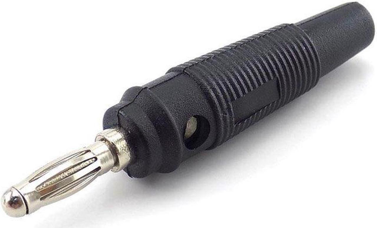 Alt view image 4 of 6 - 4mm Banana Plug Connector Adaptor Red Black Solderless Side Stackable For Speaker Video Audio AV DIY Connectors L19(5pcs Red)