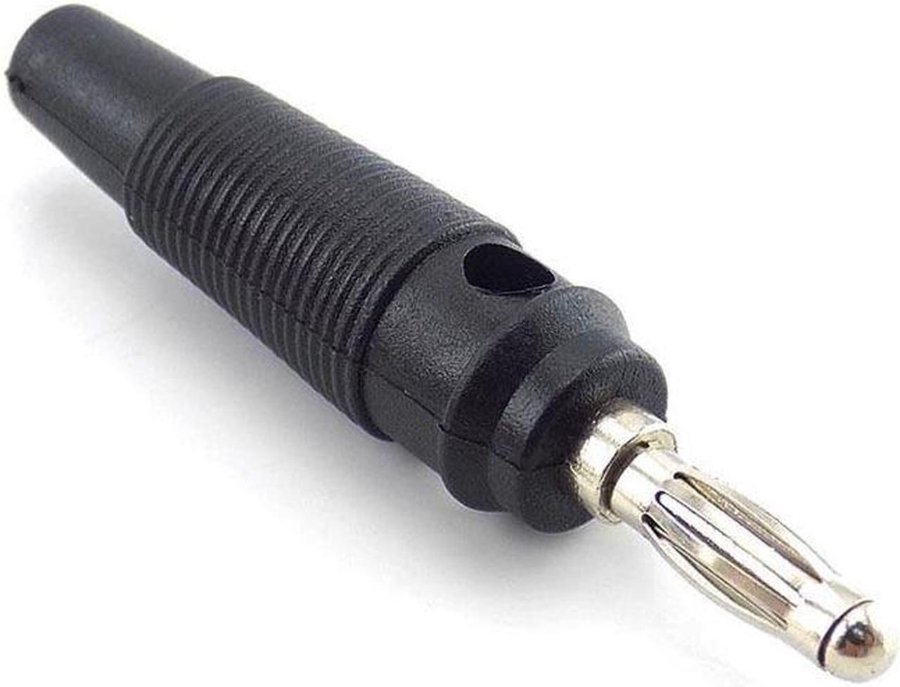 Alt view image 5 of 6 - 4mm Banana Plug Connector Adaptor Red Black Solderless Side Stackable For Speaker Video Audio AV DIY Connectors L19(5pcs Red)