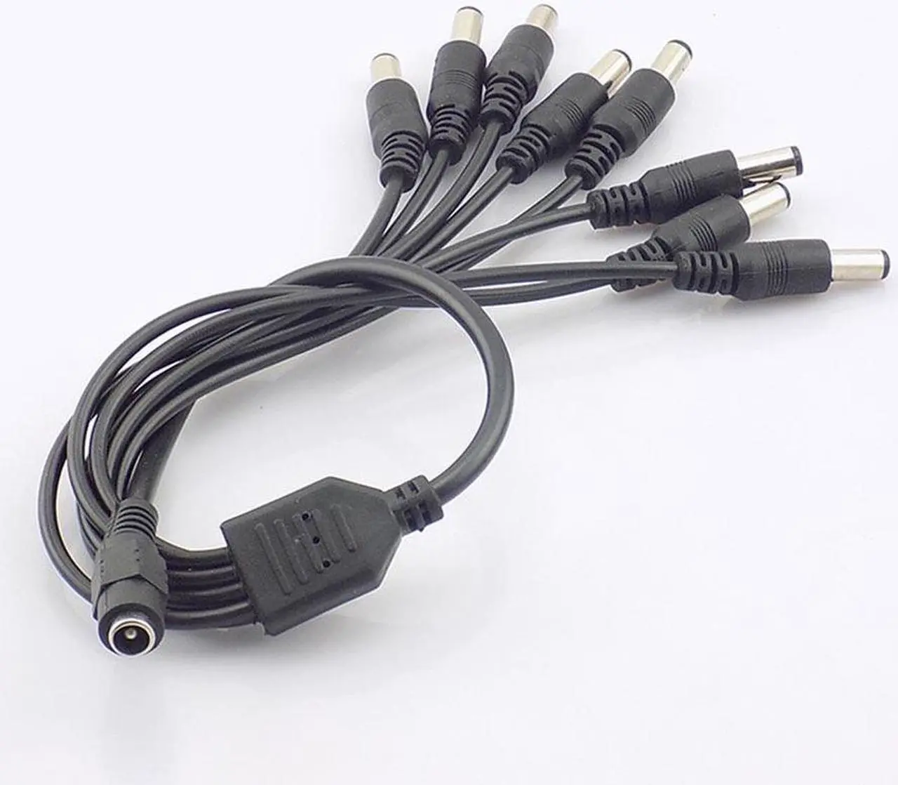 Alt view image 3 of 6 - 10pcs 1 Female to 8 Male Splitter Cable Plug adapter connector wire 12V DC Power Supply Adapter for Camera led strip light L19