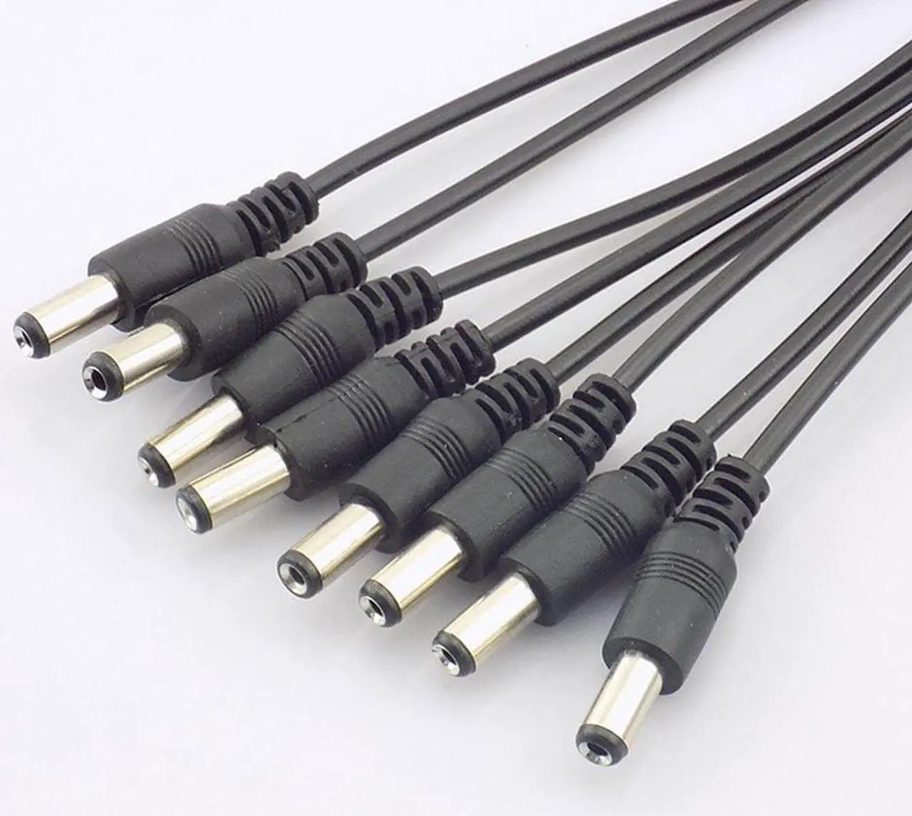 Alt view image 4 of 6 - 10pcs 1 Female to 8 Male Splitter Cable Plug adapter connector wire 12V DC Power Supply Adapter for Camera led strip light L19