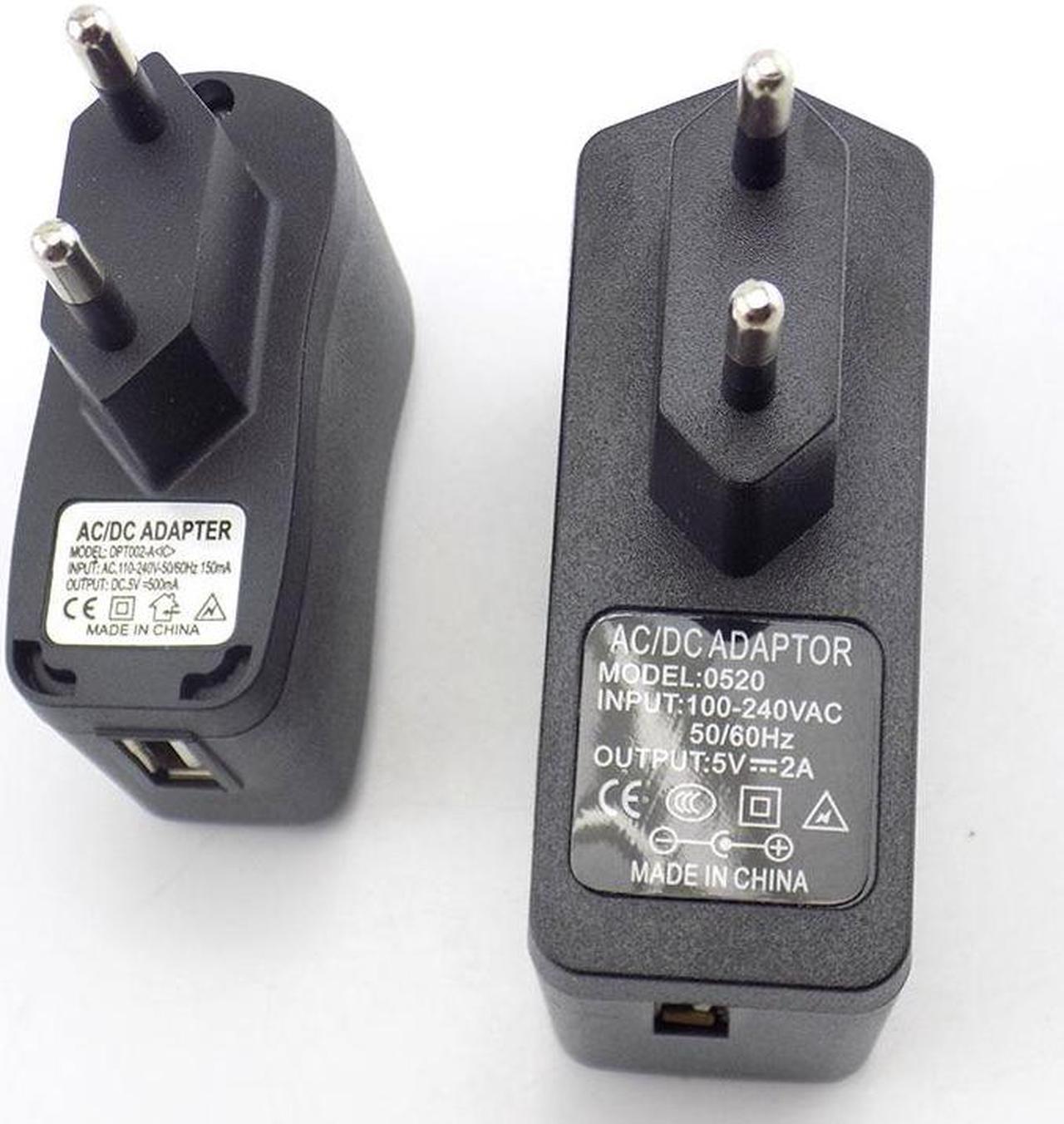 Alt view image 4 of 6 - AC 110V-240V  to DC 5V 0.5A 1A 2A 3A USB to Euro Plug Adapter USB Charger Power Supply Universal Travel Charging (EU(5V 0.5A)