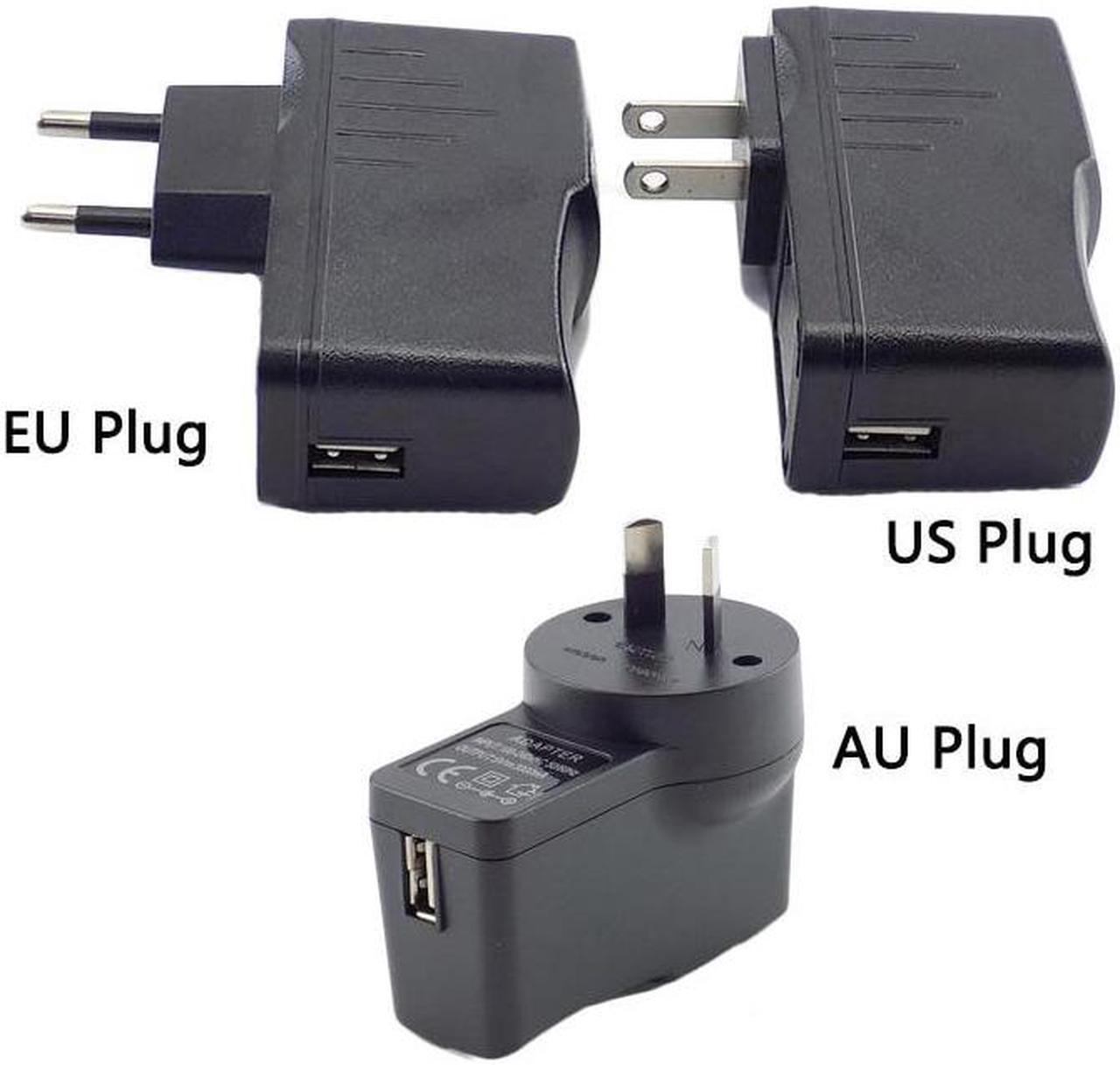 Alt view image 2 of 6 - 5V 0.5A/1A/2A/3A 3000ma DC USB Charger Micro USB  Charging Port Power Adapter Converter Supply For LED Strip Lights Phone US/EU(AU(5V 1A)
