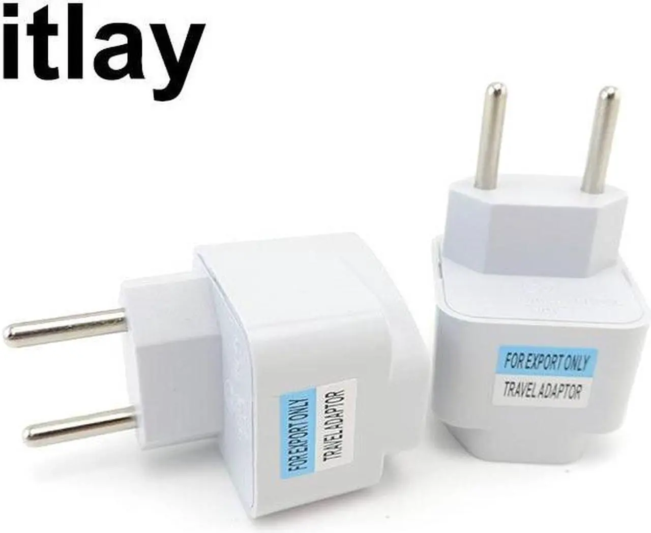 Alt view image 2 of 6 - Universal US/UK/AU/DE Plug Adapter USA To Euro Europe Travel Wall AC Power Charger Adapter Converter 2 Round Pin Socket (US)
(1pcs)